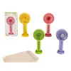 Colorful mini handheld electric fan, handheld portable small fan, low-noise and silent design Item Picture
